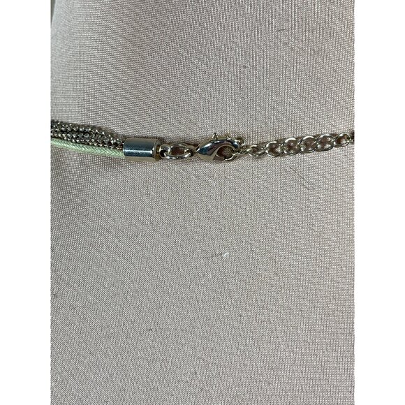 Gold Tone Necklace Tribal Medallion Pendant Multi Strand - Picture 4 of 4